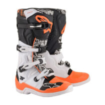 Moto topánky Alpinestars Tech 5 biela/čierna/oranžová fluo 2022 biela/čierna/oranžová fluo - 38