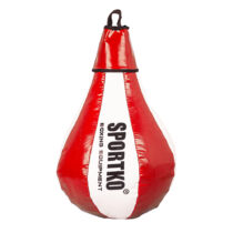 Boxovacie vrece SportKO GP1 24x40cm / 5kg bielo-červená