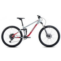 Celoodpružený bicykel Ghost Kato FS Base 27.5 - model 2024 Grey/Red - S (15,5&quot;, 157-167 cm)