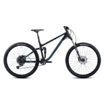 Celoodpružený bicykel Ghost Kato FS Essential 27.5 - model 2024 Black/Green Matt - XS (15&quot;,...