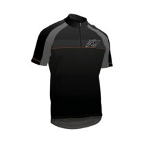 Cyklistický dres Kellys Pro Sport 013 - krátky rukáv čierno-oranžová - S
