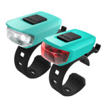 Sada osvetlenia na bicykel Kellys Vega USB Turquoise